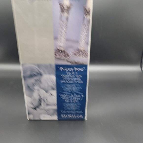 Crystal Clear Set of 2 Candlesticks Rose Design Candle Holders 8.5" - Picture 2 of 13